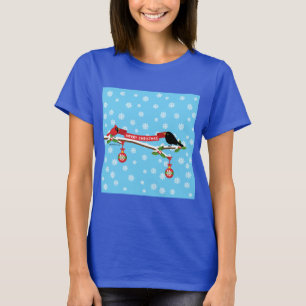 Niedlicher Blackbird und Kardinal auf Zweigniederl T-Shirt