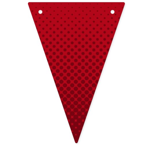 Niedlicher Blasen-Text in der ersten Phase rot Wimpelkette (Erste Fahne)