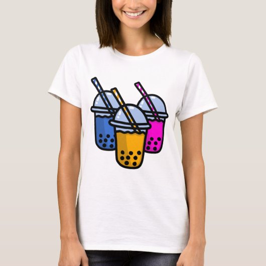 niedlicher Blasentee T-Shirt (Vorderseite)