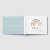 NIEDLICHER BLAU BLAU RAINBOW STAR KIDS BABY DUSCHE GÄSTEBUCH (Voll)