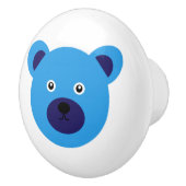Niedlicher Blaubär Keramikknauf (Rechts)
