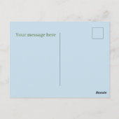 Niedlicher Blaubeermarmelade fügen Text hinzu Postkarte (Rückseite)