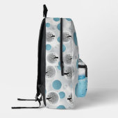 niedlicher Blaudelphin abstrakter moderner Wandmal Bedruckter Rucksack (Links)