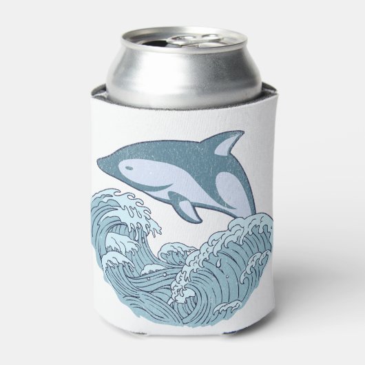 Niedlicher Blaudelphin Dosenkühler (Kanne Vorderseite)