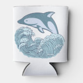 Niedlicher Blaudelphin Dosenkühler (Vorderseite)