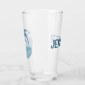 Niedlicher Blaudelphin Glas (Links)