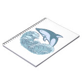 Niedlicher Blaudelphin Notizblock (Linke Seite)