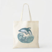 Niedlicher Blaudelphin Tragetasche (Vorne)