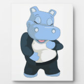 NIEDLICHER BLAUE HIPPO FOTOPLATTE (Vorderseite)