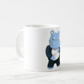 NIEDLICHER BLAUE HIPPO KAFFEETASSE (Vorderseite Links)