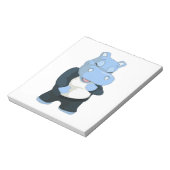 NIEDLICHER BLAUE HIPPO NOTIZBLOCK (Rotiert)
