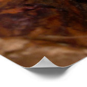 Niedlicher Blaue Phase Weißer Baumfrosch lächelnd Poster (Ecke)