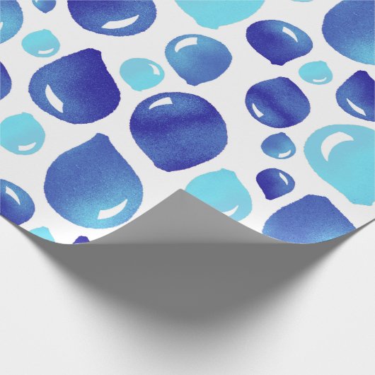 Niedlicher blauer Balkon Kid`s Pattern Geschenkpapier (Ecke)