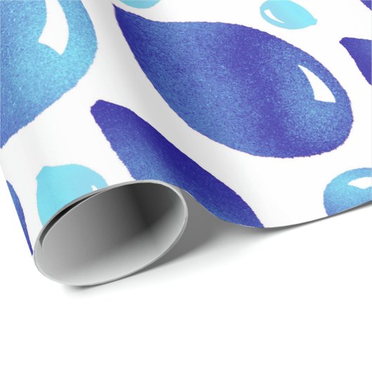 Niedlicher blauer Balkon Kid`s Pattern Geschenkpapier (Rolleneckpunkt)