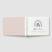 NIEDLICHER BLAUER BLAUER RAINBOW HERZKIDEN BABY DU GÄSTEBUCH (Voll)