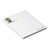 Niedlicher Blauer Cartoon Notizblock (angewinkelt)