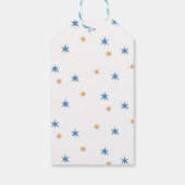 Niedlicher blauer Elefant. Babydusche danke Geschenkanhänger (Rückseite)