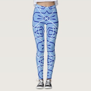 Niedlicher blauer Farbtrendy "Ratti_Creative_Arts" Leggings