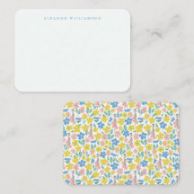 Niedlicher blauer gelber Individuelle Name Geschen