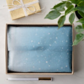 Niedlicher Blauer Genom im Schnee Seidenpapier (Geschenk)