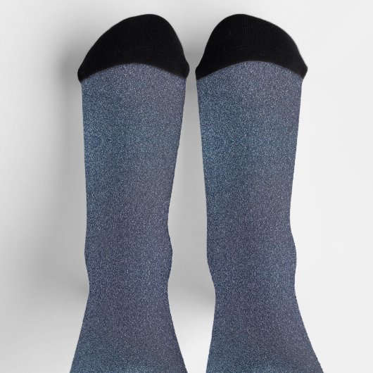 Niedlicher blauer Glitzer Socken (Oben)