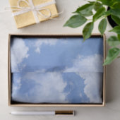 Niedlicher blauer Himmel mit Herz-Shaped Cloud frö Seidenpapier (Geschenk)