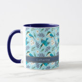 Niedlicher Blauer Himmelsvogel Tasse (Links)