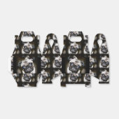 niedlicher blauer mit Augen Mops schwarz Geschenkschachtel (Ungefaltet)