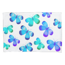 Niedlicher Blauer Schmetterling Pillowcase