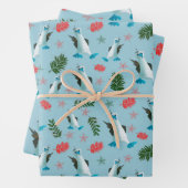 Niedlicher Blaufüßiger Booby Bird Lover Geschenkpapier Set (Beispiel)