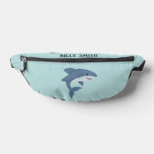 Niedlicher Blauhai personalisiert Bauchtasche (Ablage )