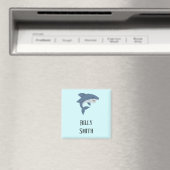 Niedlicher Blauhai personalisiert Magnet (In Situ (Geschirrspüler))