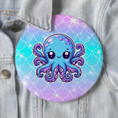 Niedlicher Blauoktopus Button (Beispiel)