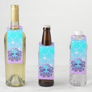 Niedlicher Blauoktopus Flaschenanhänger