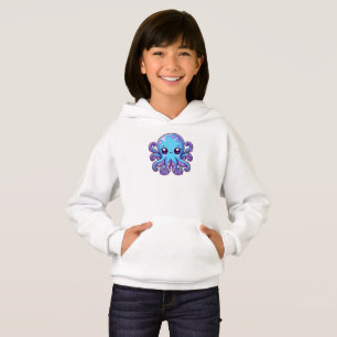 Niedlicher Blauoktopus Hoodie