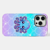 Niedlicher Blauoktopus iPhone Hülle (Rückseite (Horizontal))