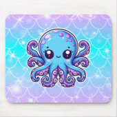 Niedlicher Blauoktopus Mousepad (Vorne)