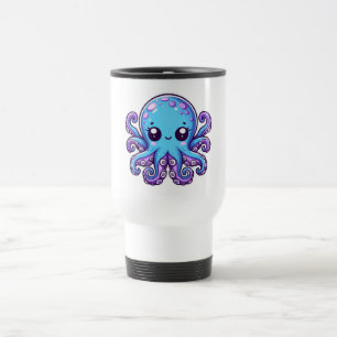 Niedlicher Blauoktopus Reisebecher