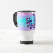 Niedlicher Blauoktopus Reisebecher (Vorderseite Links)