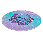 Niedlicher Blauoktopus Schneidebrett (Ecke)