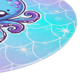 Niedlicher Blauoktopus Schneidebrett (Ecke)