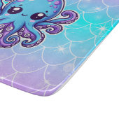 Niedlicher Blauoktopus Schneidebrett (Ecke)
