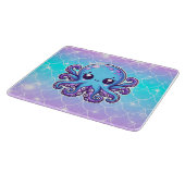 Niedlicher Blauoktopus Schneidebrett (Ecke)