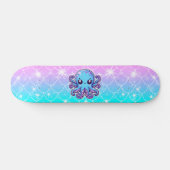 Niedlicher Blauoktopus Skateboard (Horizontal)