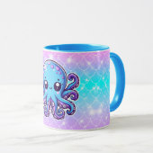 Niedlicher Blauoktopus Tasse (VorderseiteRechts)