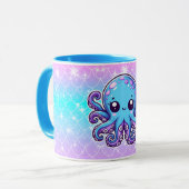Niedlicher Blauoktopus Tasse (Vorderseite Links)