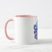Niedlicher Blauoktopus Tasse (Links)