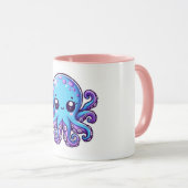 Niedlicher Blauoktopus Tasse (VorderseiteRechts)