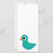 Niedlicher Blauvogel (Rückseite)