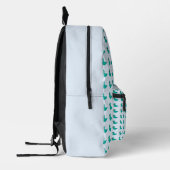Niedlicher Blauvogel Bedruckter Rucksack (Links)